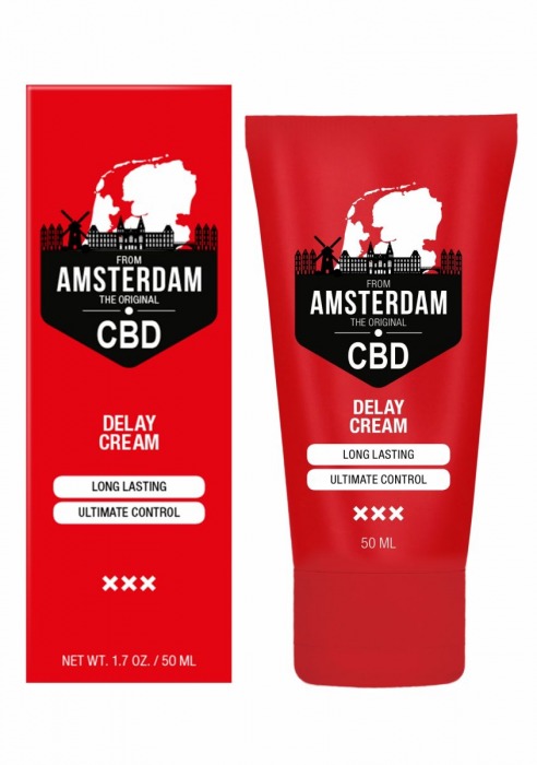 Крем-пролонгатор CBD from Amsterdam Delay Cream - 50 мл. - Shots Media BV - купить с доставкой в Ангарске