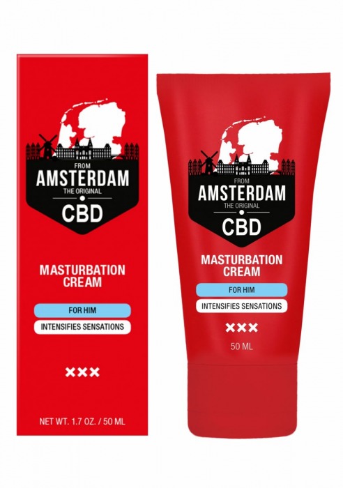 Крем для мастурбации для мужчин CBD from Amsterdam Masturbation Cream For Him - 50 мл. - Shots Media BV - купить с доставкой в Ангарске