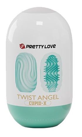 Бирюзовый мастурбатор-яйцо Twist Angel - Baile - в Ангарске купить с доставкой