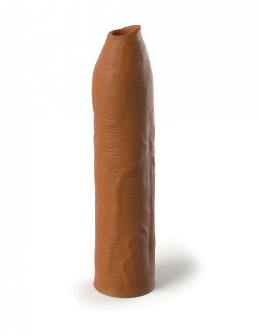 Кофейная насадка-удлинитель Uncut Silicone Penis Enhancer - 17,8 см. - Pipedream - в Ангарске купить с доставкой