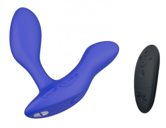 Синий анальный вибратор We-Vibe Vector+ - We-vibe - в Ангарске купить с доставкой