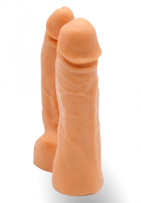 Двойной фаллоимитатор на трусиках с плугом - 15 см. - LOVETOY (А-Полимер) - купить с доставкой в Ангарске