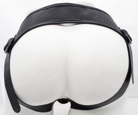 Двойной фаллоимитатор на трусиках с плугом - 15 см. - LOVETOY (А-Полимер) - купить с доставкой в Ангарске