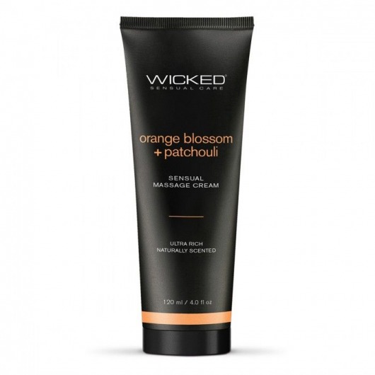 Массажный легкий крем WICKED Orange Blossom plus Patchouli - 120 мл. - Wicked - купить с доставкой в Ангарске