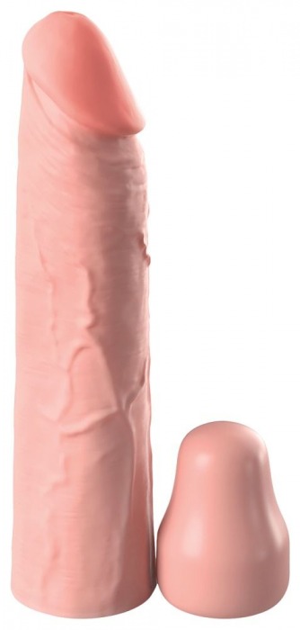 Телесная насадка-удлинитель 1 Inch Silicone X-tension - 17,8 см. - Pipedream - в Ангарске купить с доставкой