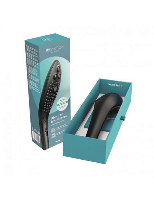 Черная насадка для душа Womanizer Wave - Womanizer