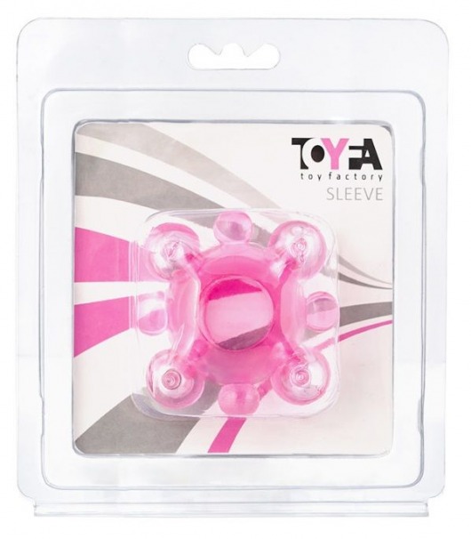 Эрекционное кольцо c бусинками - Toyfa Basic - в Ангарске купить с доставкой