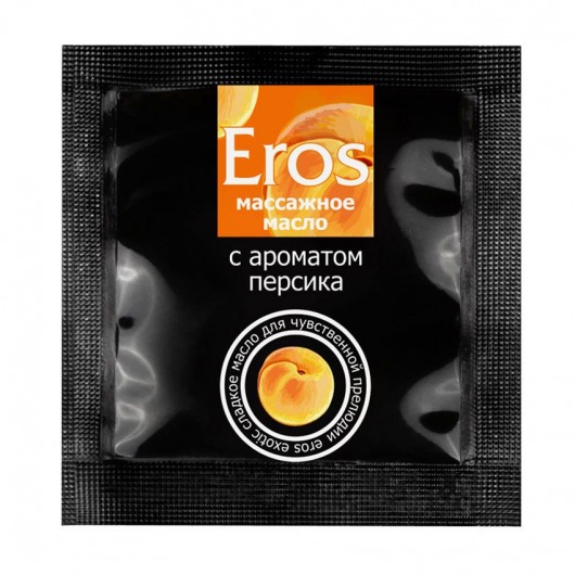 Саше массажного масла Eros exotic с ароматом персика - 4 гр. - Биоритм - купить с доставкой в Ангарске