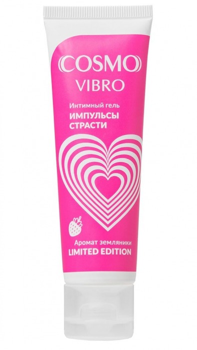 Возбуждающий гель на водно-силиконовой основе Cosmo Vibro с ароматом земляники - 50 гр. - Биоритм - купить с доставкой в Ангарске