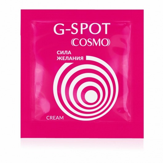 Стимулирующий интимный крем для женщин Cosmo G-spot - 2 гр. - Биоритм - купить с доставкой в Ангарске