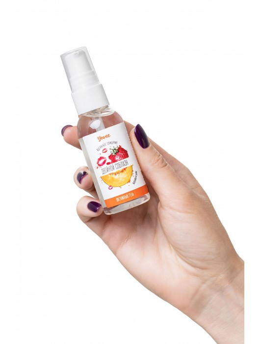 Съедобная гель-смазка Yovee «Двойной соблазн» с Д-пантенолом и вкусом клубники и дыни - 50 мл. - ToyFa - купить с доставкой в Ангарске