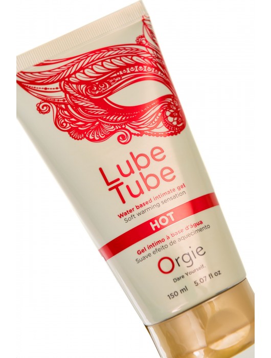 Интимный гель на водной основе Lube Tube Hot с разогревающим эффектом - 150 мл. - ORGIE - купить с доставкой в Ангарске