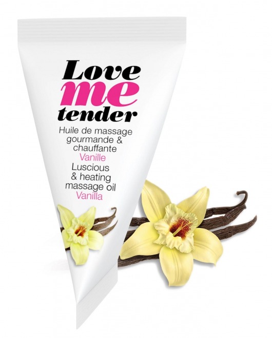 Съедобное согревающее массажное масло Love Me Tender Vanilla с ароматом ванили - 10 мл. - Love to Love - купить с доставкой в Ангарске