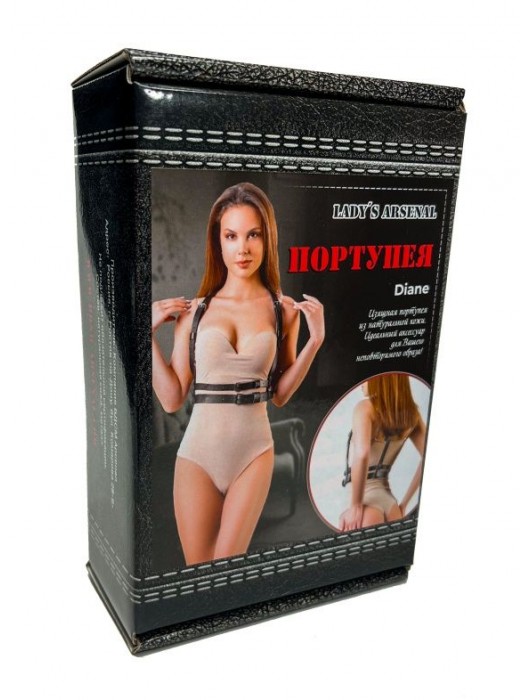 Изящная портупея из натуральной кожи Diane - БДСМ Арсенал - купить с доставкой в Ангарске
