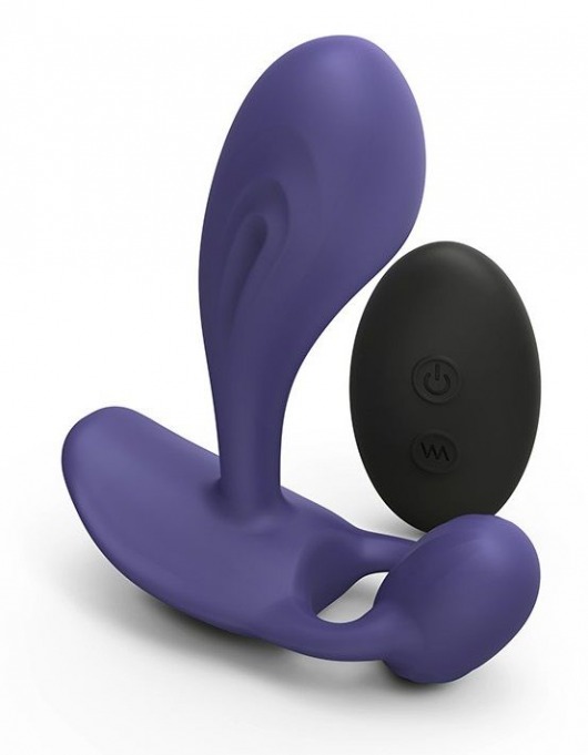 Темно-синий вибромассажер Witty P G Vibrator with Remote Control - Love to Love - в Ангарске купить с доставкой