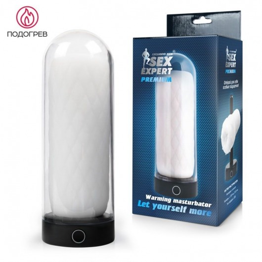 Оригинальный мастурбатор в колбе с нагревом - Sex Expert - в Ангарске купить с доставкой
