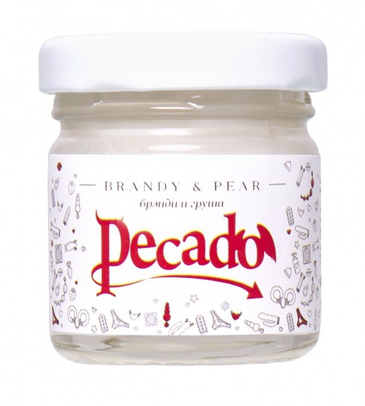 Массажная свеча Brandy   Pear - 35 мл. - Pecado - купить с доставкой в Ангарске