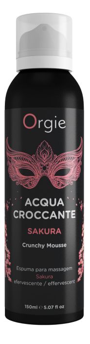 Хрустящая пенка для массажа Orgie Acqua Croccante Sakura с ароматом сакуры - 150 мл. - ORGIE - купить с доставкой в Ангарске