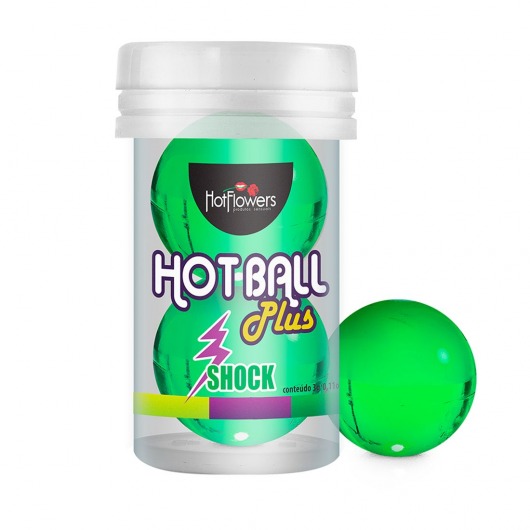 Лубрикант на силиконовой основе Hot Ball Plus с покалывающим эффектом (2 шарика по 3 гр.) - HotFlowers - купить с доставкой в Ангарске