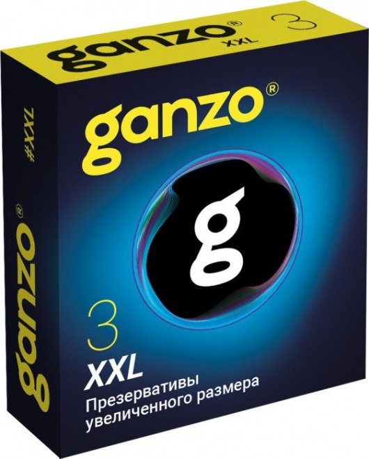 Презервативы увеличенного размера Ganzo XXL - 3 шт. - Ganzo - купить с доставкой в Ангарске