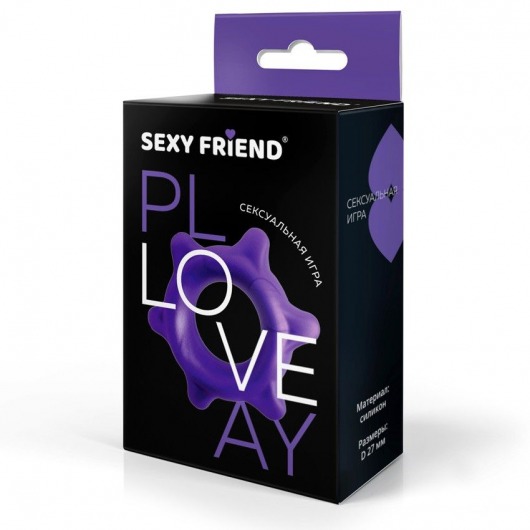 Фиолетовое эрекционное кольцо с шипиками - 1137 - в Ангарске купить с доставкой