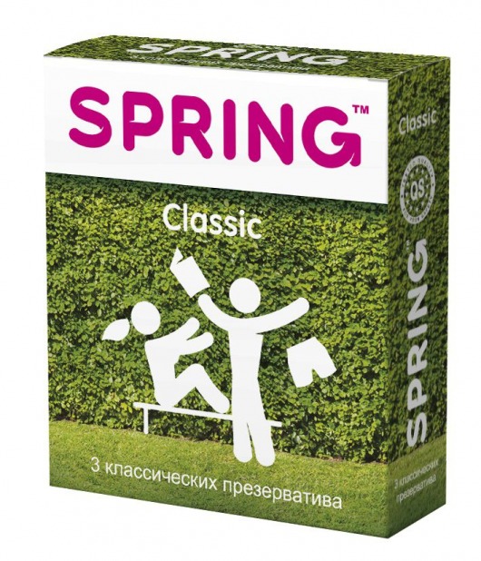 Классические презервативы SPRING CLASSIC - 3 шт. - SPRING - купить с доставкой в Ангарске