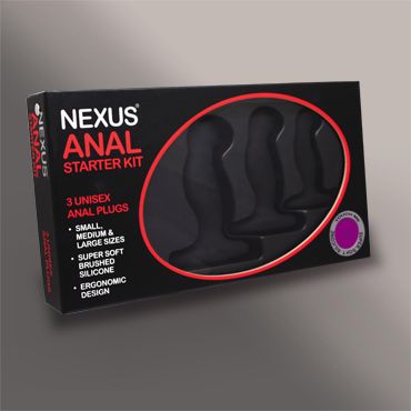 Набор из 3 массажеров простаты чёрного цвета NEXUS ANAL STARTER KIT - Nexus Range - в Ангарске купить с доставкой