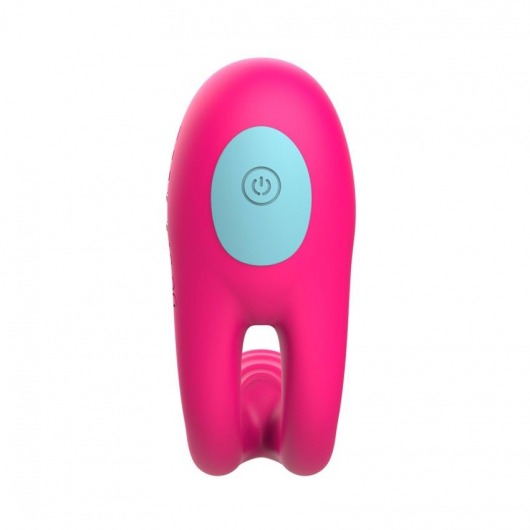 Розовое виброкольцо с пультом ДУ - I-MOON - в Ангарске купить с доставкой