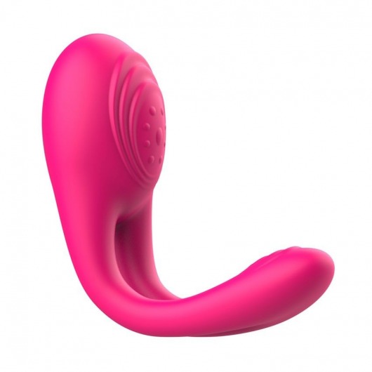 Розовое виброкольцо с пультом ДУ - I-MOON - в Ангарске купить с доставкой