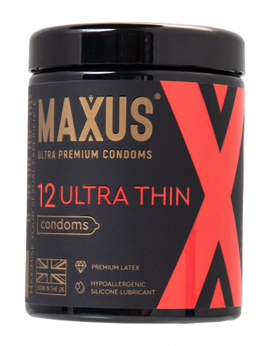 Ультратонкие презервативы MAXUS Ultra Thin - 12 шт. - Maxus - купить с доставкой в Ангарске
