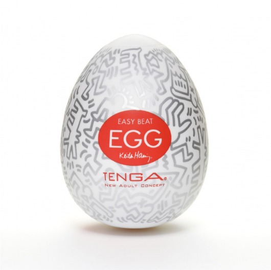 Мастурбатор-яйцо Keith Haring EGG PARTY - Tenga - в Ангарске купить с доставкой