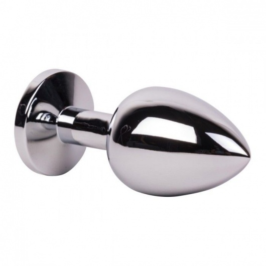 Большой стальной плаг с розовым кристаллом Pink Bubble Gum - 9,5 см. - Erotic Fantasy - купить с доставкой в Ангарске