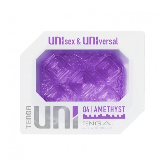 Фиолетовый мастурбатор-стимулятор Tenga Uni Amethyst - Tenga - в Ангарске купить с доставкой