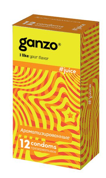 Ароматизированные презервативы Ganzo Juice - 12 шт. - Ganzo - купить с доставкой в Ангарске