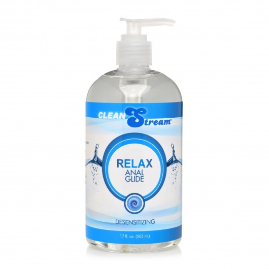 Анальный лубрикант на водной основе Relax Desensitizing Anal Lube - 503 мл. - XR Brands - купить с доставкой в Ангарске