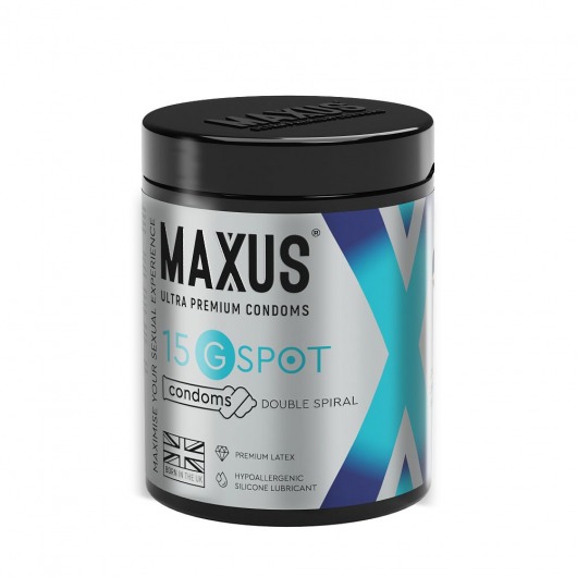 Гладкие презервативы Maxus G spot с двойной спиралью - 15 шт. - Maxus - купить с доставкой в Ангарске