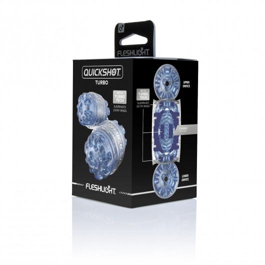 Мастурбатор Fleshlight Quickshot Turbo Blue Ice - Fleshlight - в Ангарске купить с доставкой