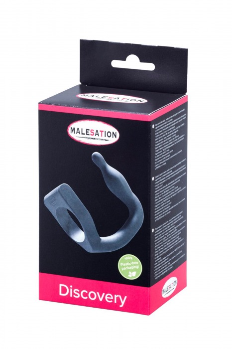 Эрекционное кольцо с вибровтулкой Discovery - MALESATION - в Ангарске купить с доставкой