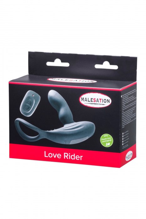 Стимулятор простаты с эрекционным кольцом Love Rider - MALESATION - в Ангарске купить с доставкой