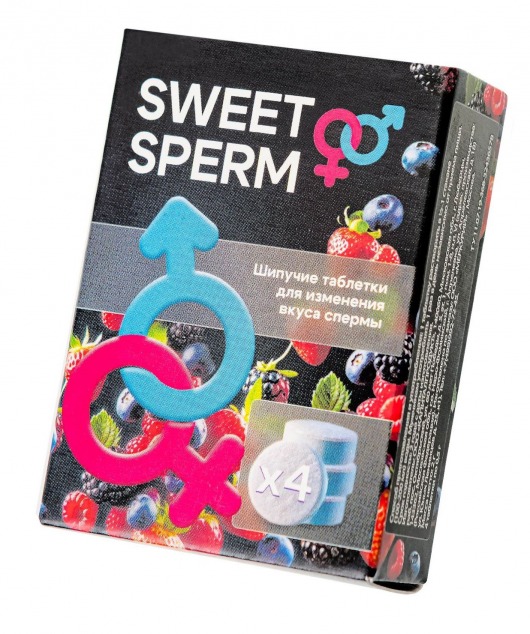 Шипучие таблетки для мужчин Sweet Sperm для изменения вкуса спермы (4 шт. по 0,5 гр.) - Капиталпродукт - купить с доставкой в Ангарске