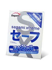 Презерватив Sagami Xtreme Ultrasafe с двойным количеством смазки - 1 шт. - Sagami - купить с доставкой в Ангарске