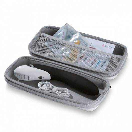 Вибратор с электростимуляцией Sizzling Simon Black Edition - 27 см. - MyStim - купить с доставкой в Ангарске