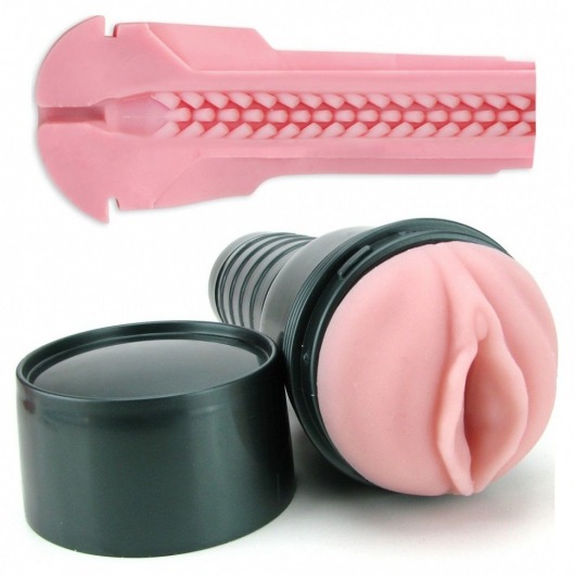 Мастурбатор-вагина Fleshlight - Vibro Pink Lady Touch с вибрацией - Fleshlight - в Ангарске купить с доставкой