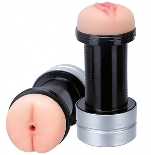 Мастурбатор 2-в-1 REALSTUFF 2 IN 1 HUMMER ANUS   VAGINA: вагина и анус - Dream Toys - в Ангарске купить с доставкой