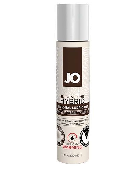 Водно-масляный лубрикант с разогревающим эффектом JO Silicone Free Hybrid Lubricant WARMING  - 30 мл. - System JO - купить с доставкой в Ангарске