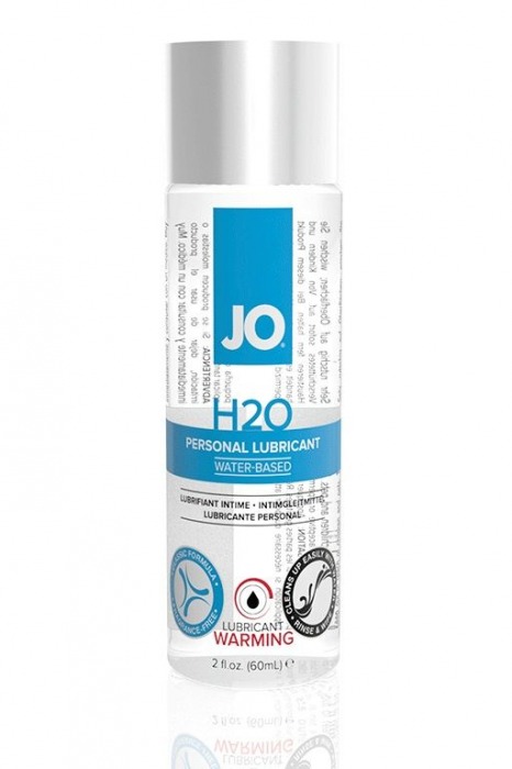 Возбуждающий лубрикант на водной основе JO Personal Lubricant H2O Warming - 60 мл. - System JO - купить с доставкой в Ангарске