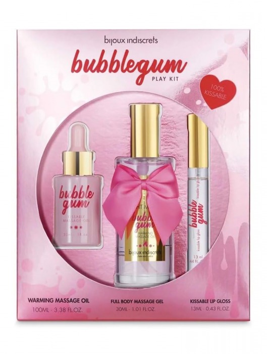 Набор средств для массажа и ласк Bubblegum Play Kit - Bijoux Indiscrets - купить с доставкой в Ангарске