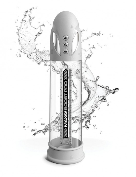 Белая вакуумная автоматическая помпа Max Boost Pro Flow - Pipedream - в Ангарске купить с доставкой