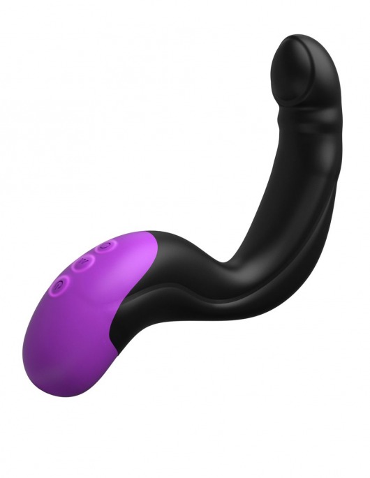 Черно-фиолетовый вибромассажёр простаты Hyper-Pulse P-Spot Massager - Pipedream - в Ангарске купить с доставкой