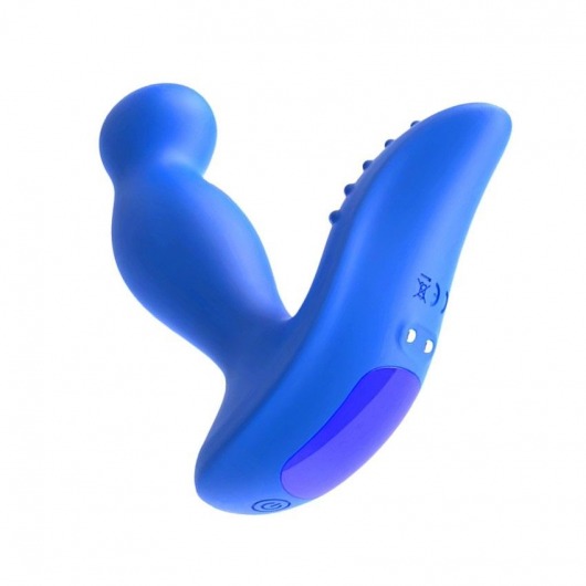 Синий вибромассажер простаты 3,5’’ P-spot Massager - 12,5 см. - Erokay - в Ангарске купить с доставкой